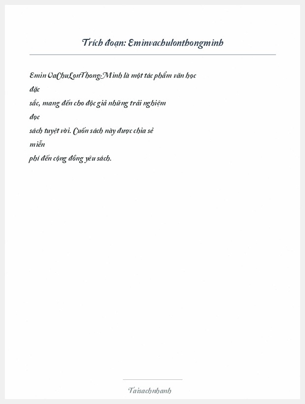 Trích đoạn Eminvachulonthongminh