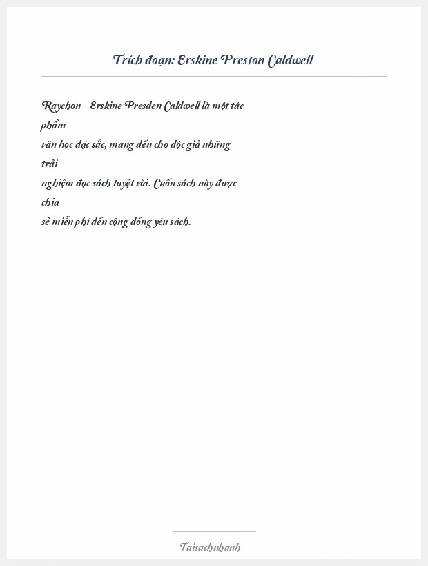 Trích đoạn Erskine Preston Caldwell