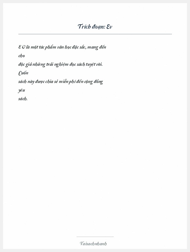 Trích đoạn Ev