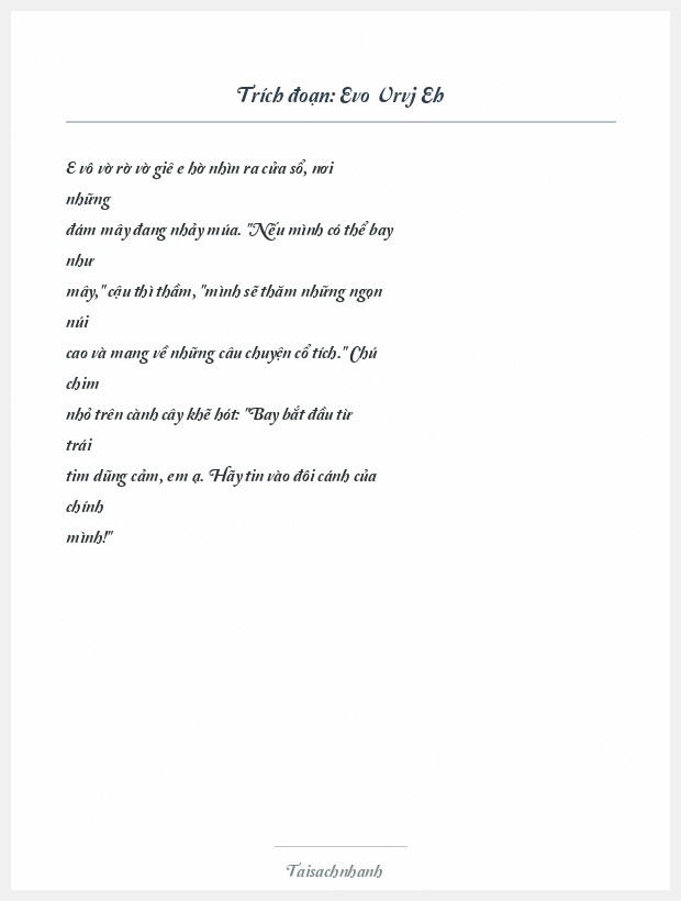 Trích đoạn Evo Vrvj Eh