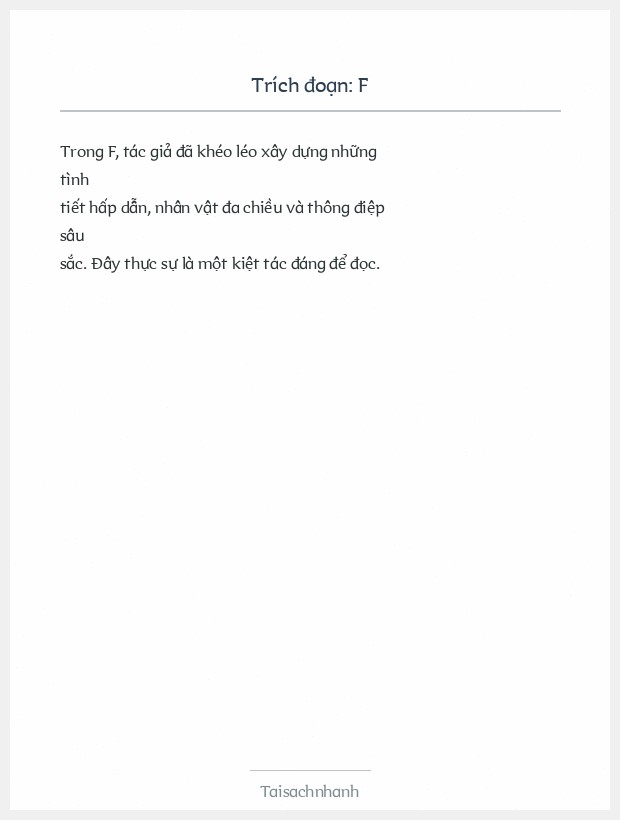 Trích đoạn F