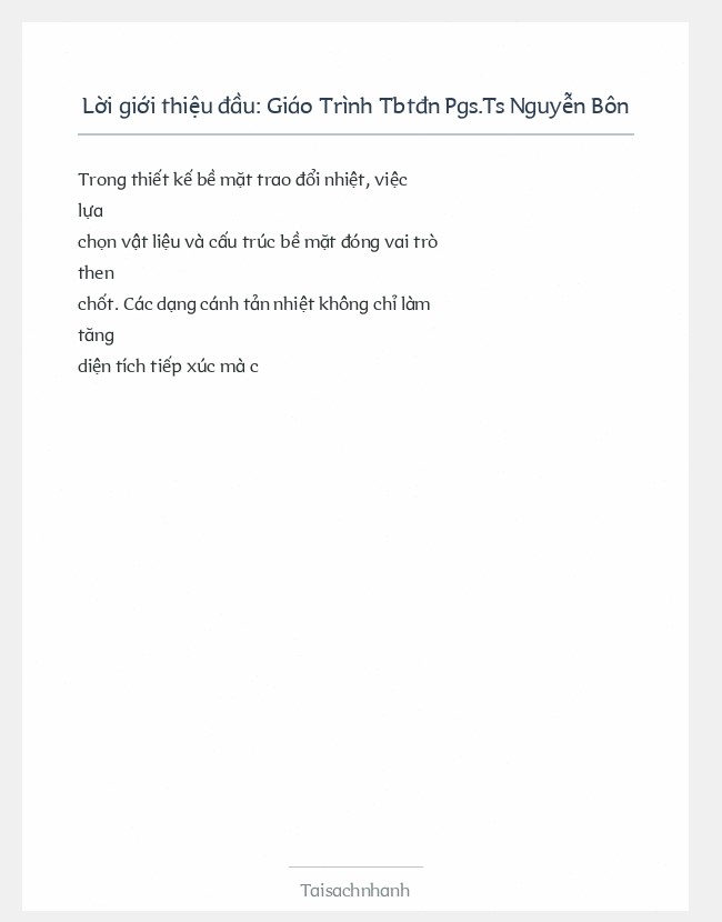 Trích đoạn Giáo Trình Tbtđn Pgs.Ts Nguyễn Bôn