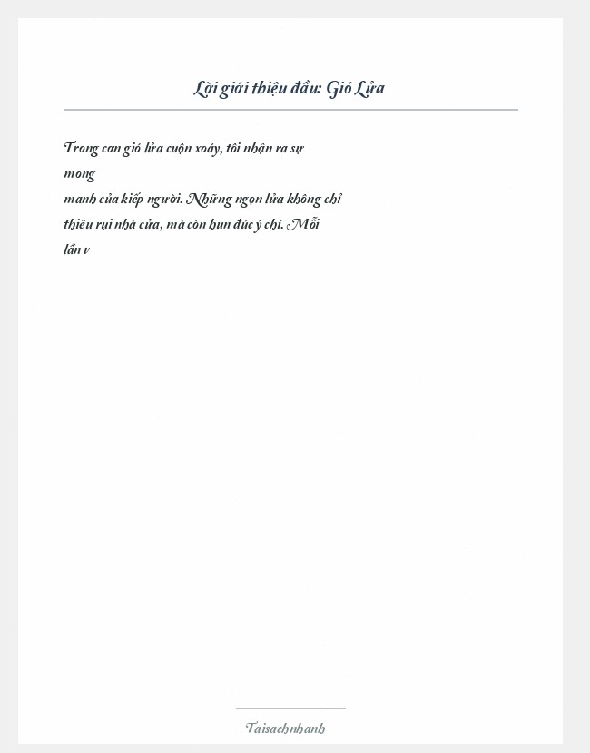 Trích đoạn Gió Lửa