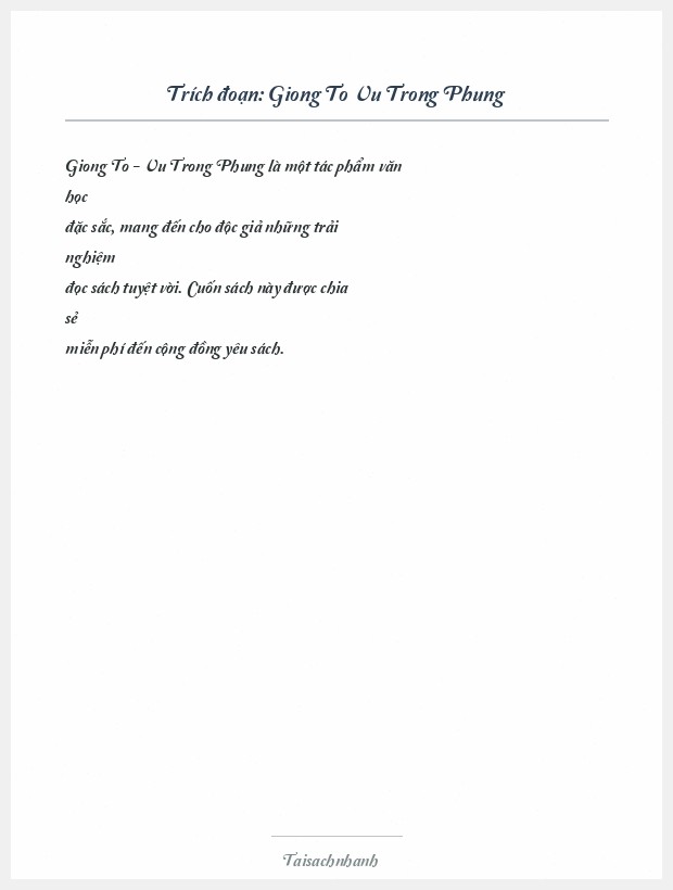 Trích đoạn Giong To Vu Trong Phung