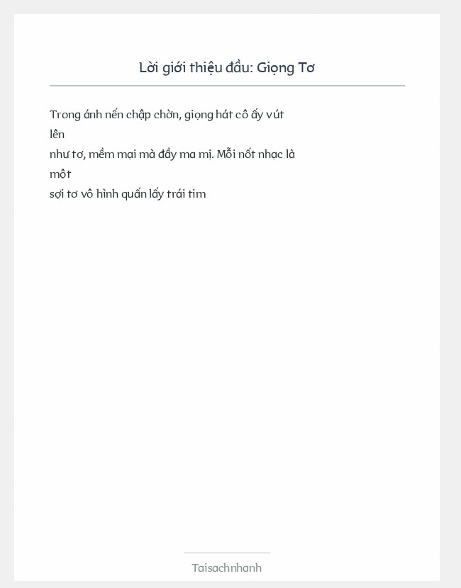 Trích đoạn Giọng Tơ