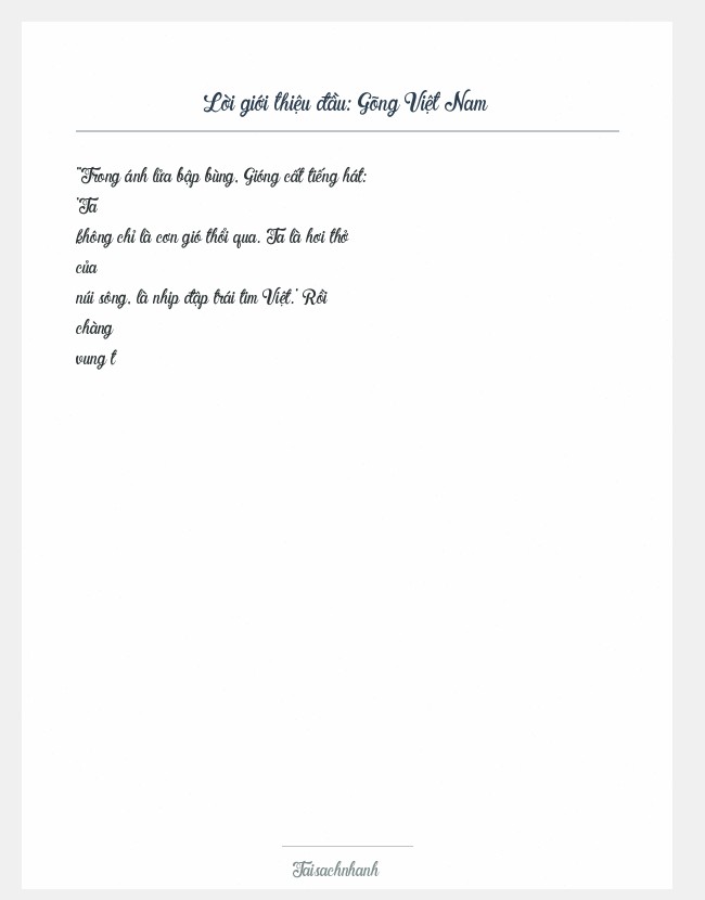 Trích đoạn Gõng Việt Nam