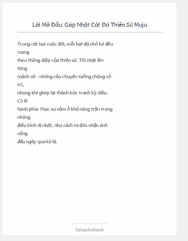 Trích đoạn Góp Nhặt Cát Đá Thiên Sứ Muju