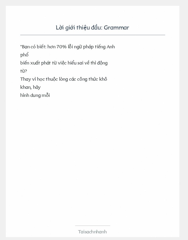 Trích đoạn Grammar