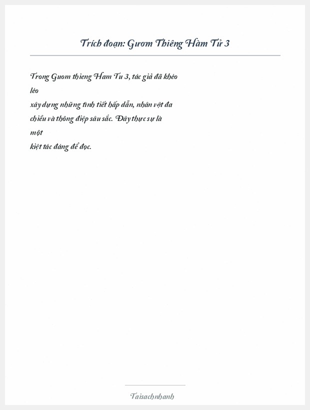 Trích đoạn Gươm Thiêng Hàm Tử 3