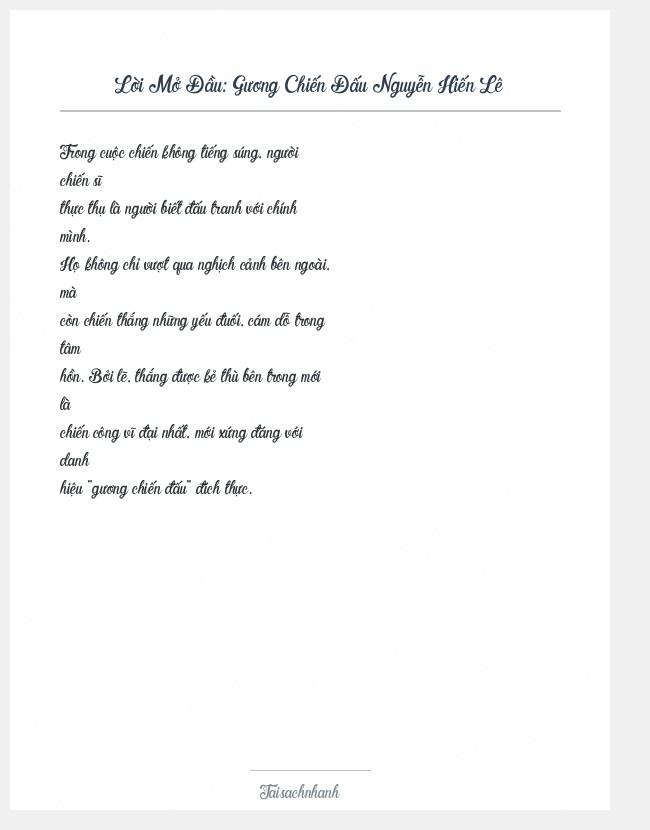 Trích đoạn Gương Chiến Đấu Nguyễn Hiến Lê