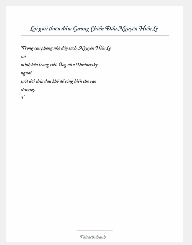 Trích đoạn Gương Chiến Đấu Nguyễn Hiến Lê