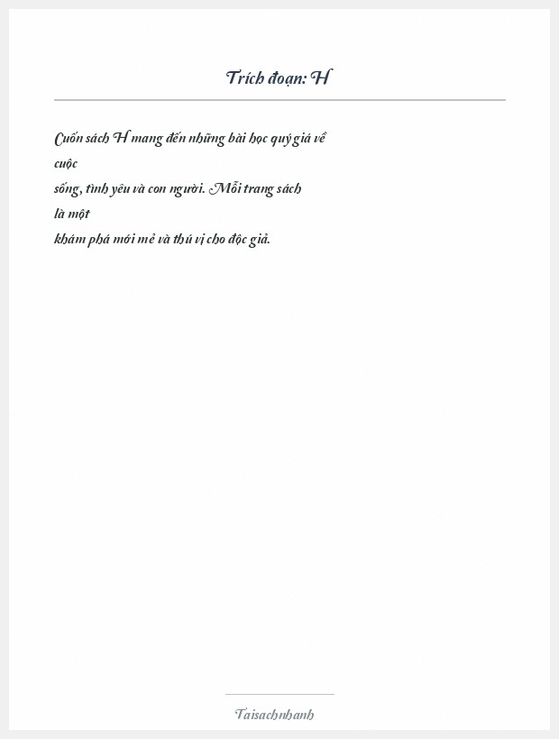 Trích đoạn H