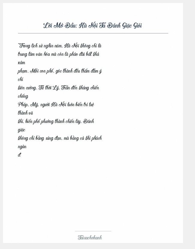 Trích đoạn Hà Nội Ta Đánh Giặc Giỏi