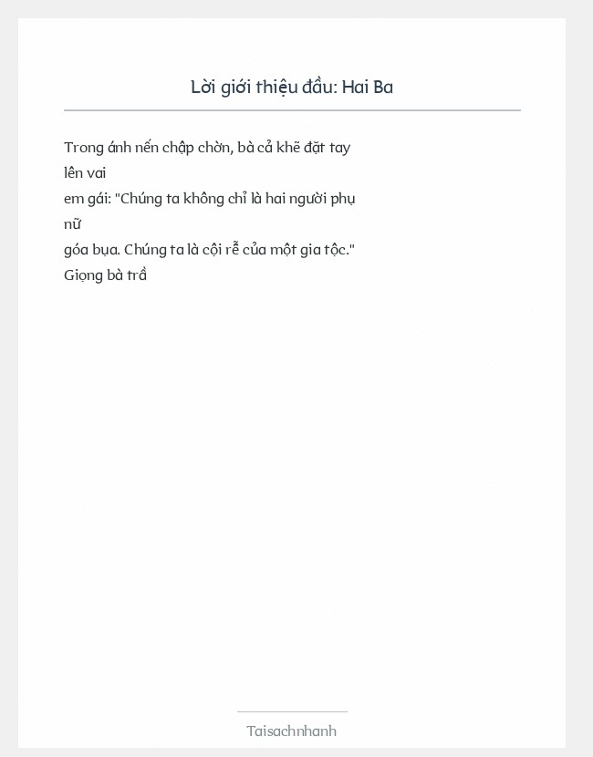 Trích đoạn Hai Ba