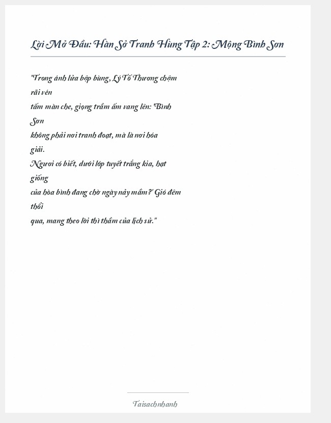 Trích đoạn Hàn Sở Tranh Hùng Tập 2: Mộng Bình Sơn