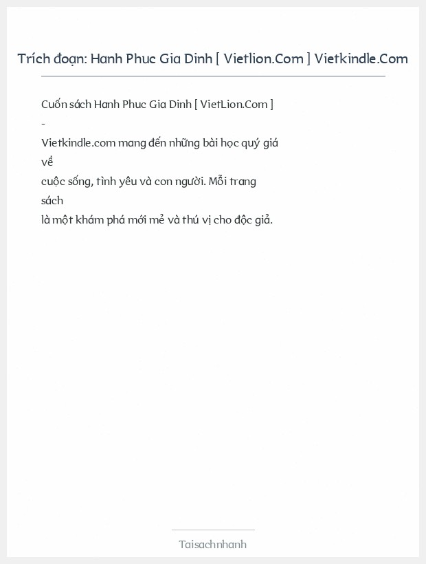 Trích đoạn Hanh Phuc Gia Dinh [ Vietlion.Com ] Vietkindle.Com