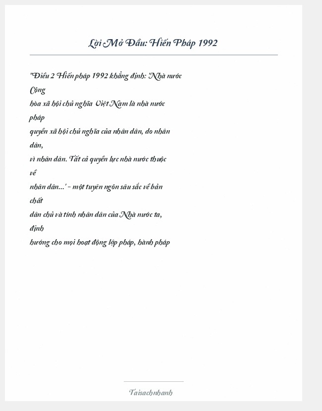 Trích đoạn Hiến Pháp 1992