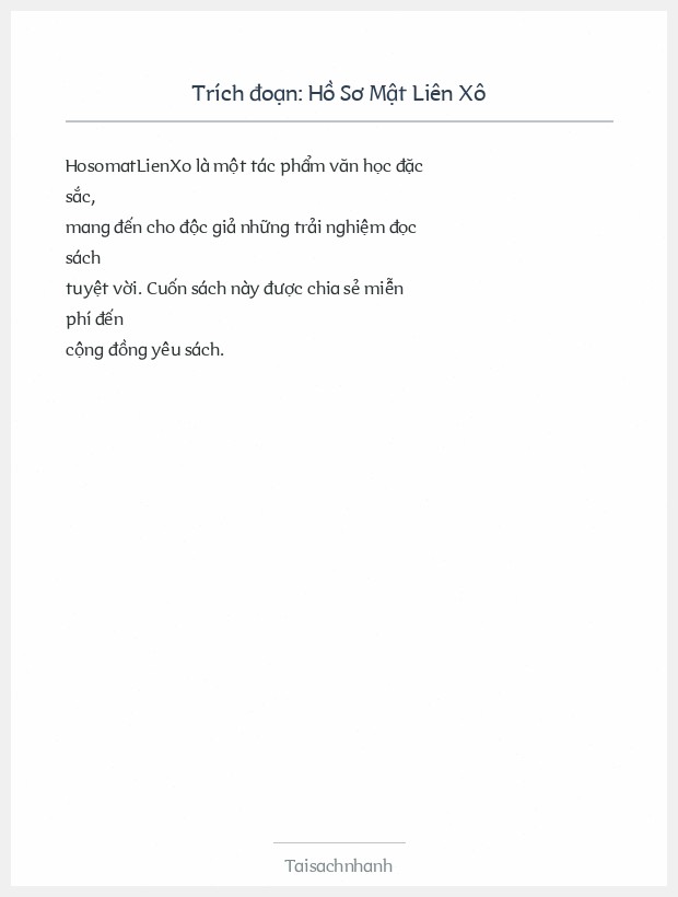 Trích đoạn Hồ Sơ Mật Liên Xô