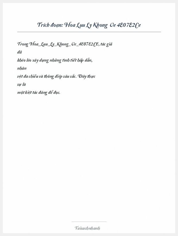 Trích đoạn Hoa Luu Ly Khong Ve 4E07E2Ce