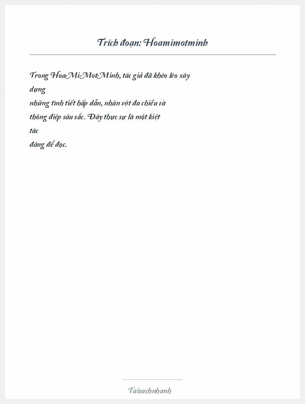 Trích đoạn Hoamimotminh