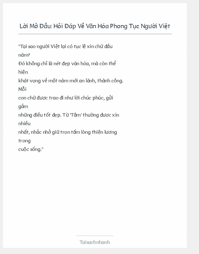 Trích đoạn Hỏi Đáp Về Văn Hóa Phong Tục Người Việt