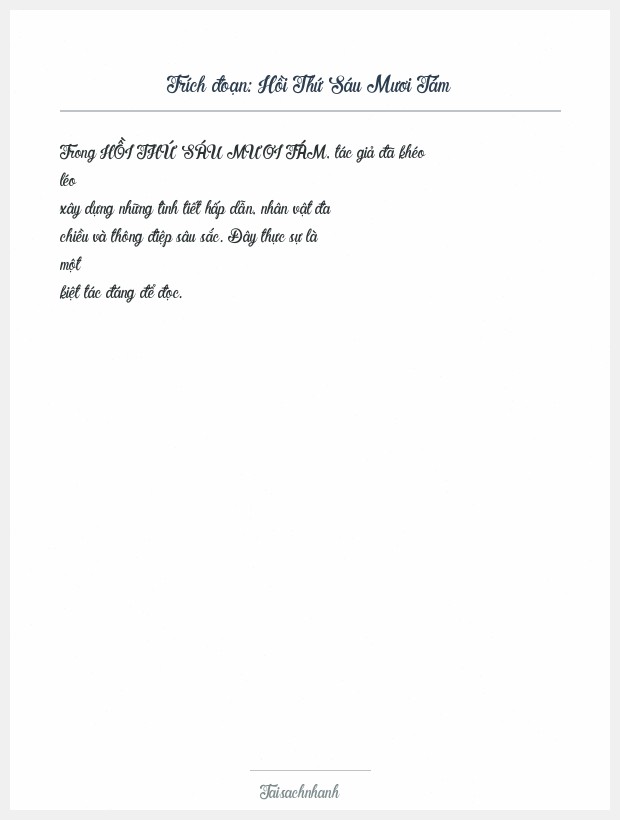 Trích đoạn Hồi Thứ Sáu Mươi Tám