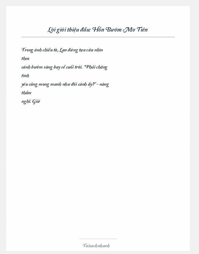 Trích đoạn Hồn Bướm Mơ Tiên