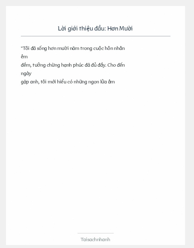 Trích đoạn Hơn Mười