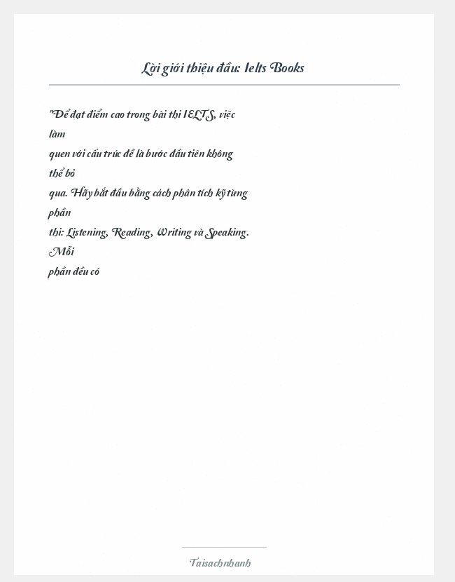 Trích đoạn Ielts Books