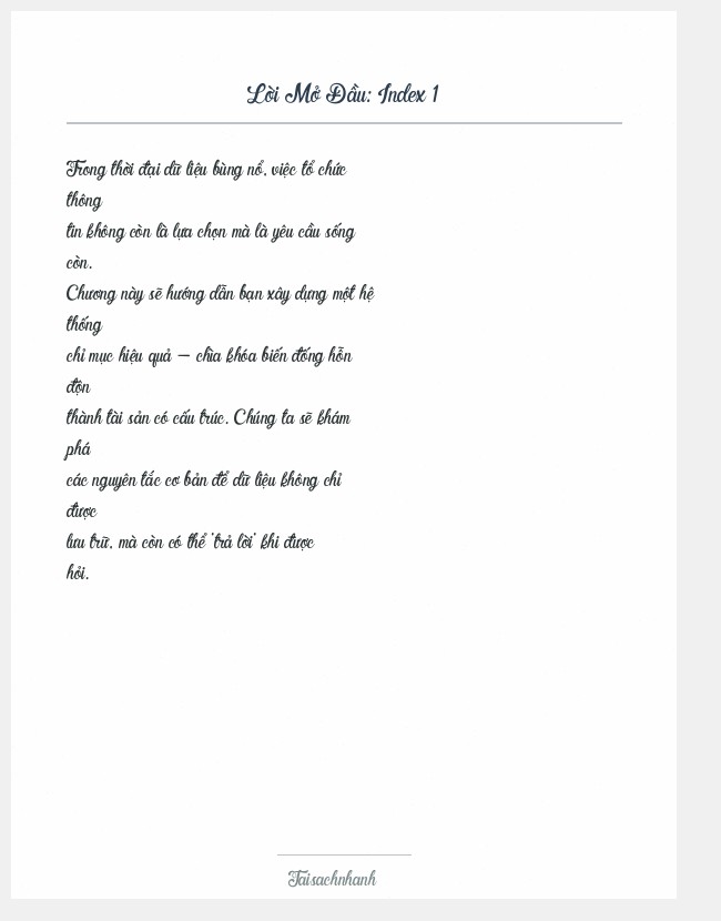Trích đoạn Index 1
