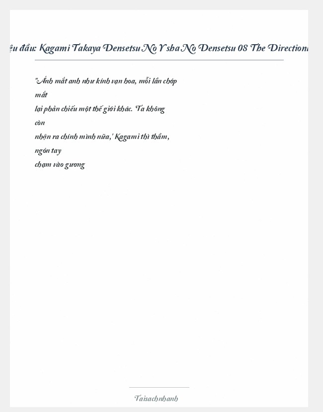 Trích đoạn Kagami Takaya Densetsu No Yūsha No Densetsu 08 The Directionless Ingrate