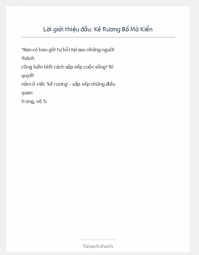 Trích đoạn Kê Rương Bố Mà Kiến