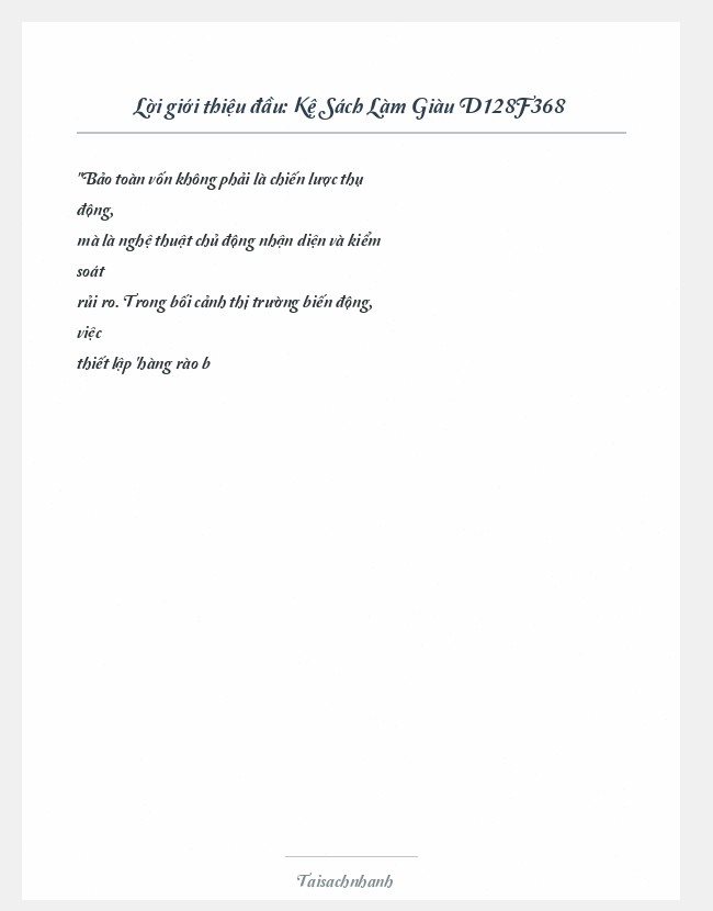 Trích đoạn Kệ Sách Làm Giàu D128F368