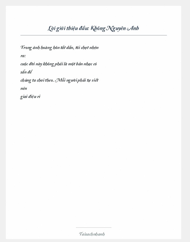 Trích đoạn Không Nguyên Anh