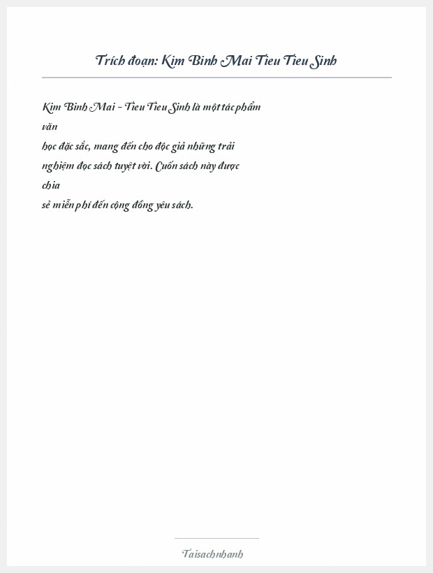 Trích đoạn Kim Binh Mai Tieu Tieu Sinh