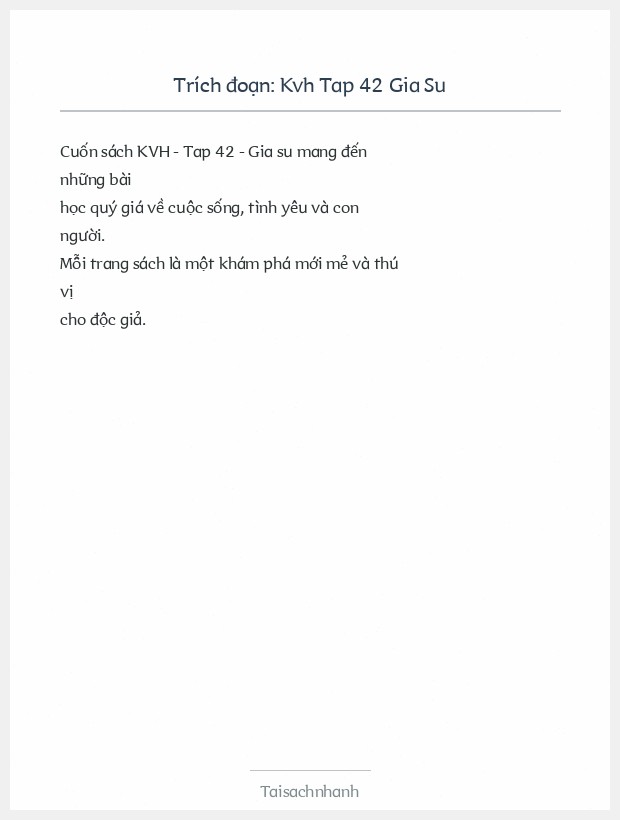 Trích đoạn Kvh Tap 42 Gia Su