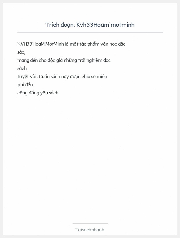 Trích đoạn Kvh33Hoamimotminh