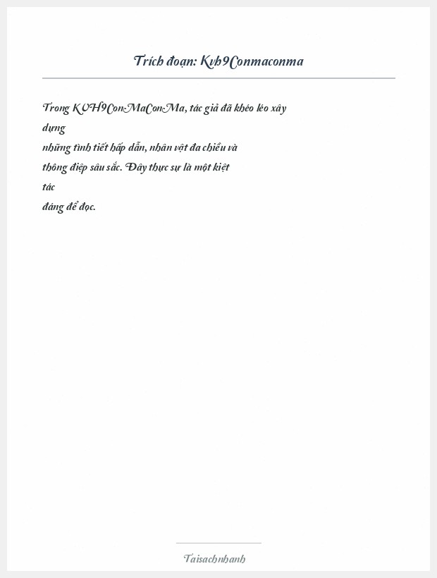 Trích đoạn Kvh9Conmaconma