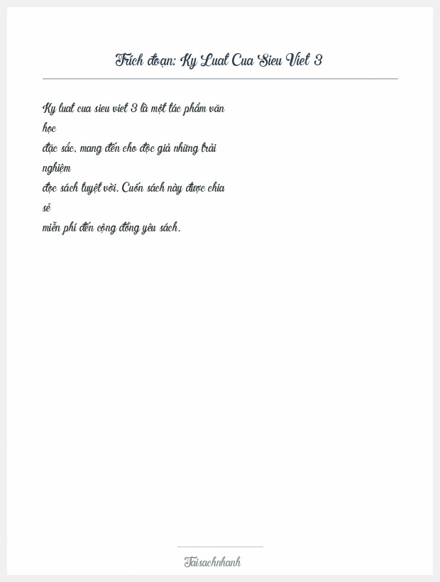 Trích đoạn Ky Luat Cua Sieu Viet 3