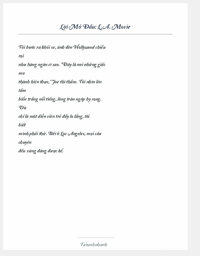 Trích đoạn L.A. Movie