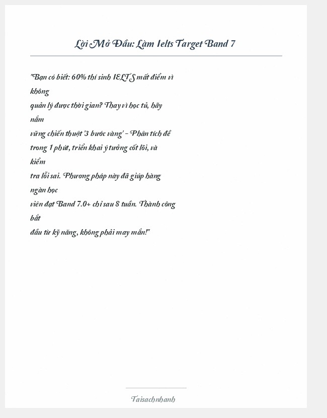 Trích đoạn Làm Ielts Target Band 7
