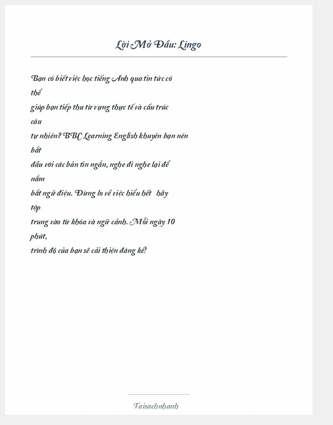 Trích đoạn Lingo