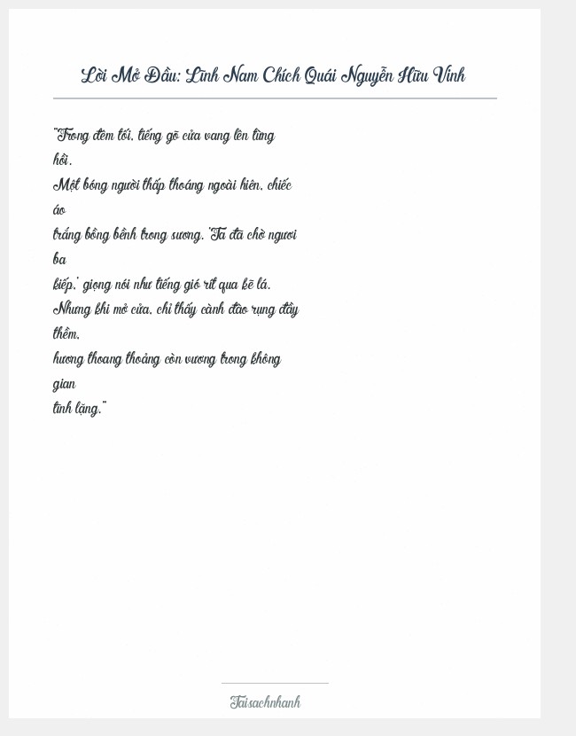 Trích đoạn Lĩnh Nam Chích Quái Nguyễn Hữu Vinh