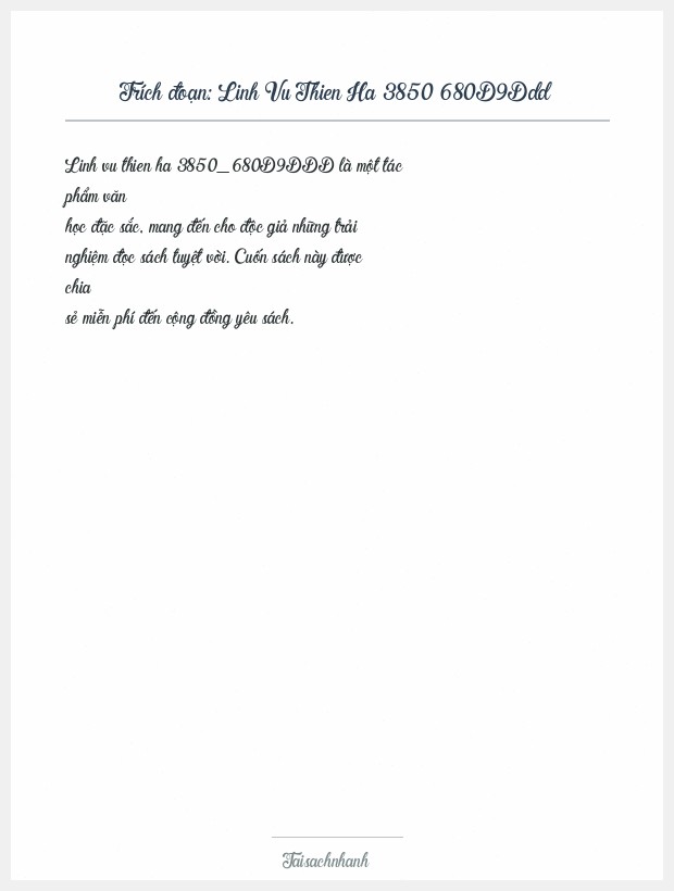 Trích đoạn Linh Vu Thien Ha 3850 680D9Ddd