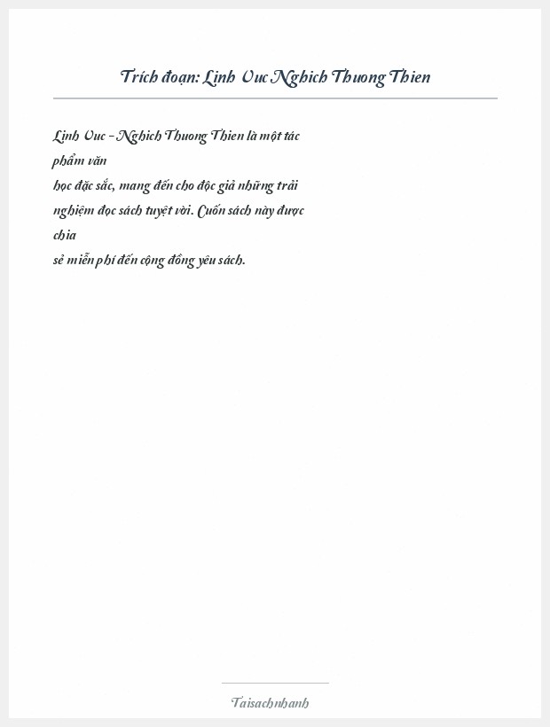 Trích đoạn Linh Vuc Nghich Thuong Thien