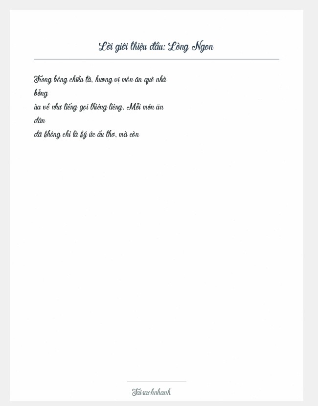 Trích đoạn Lòng Ngon