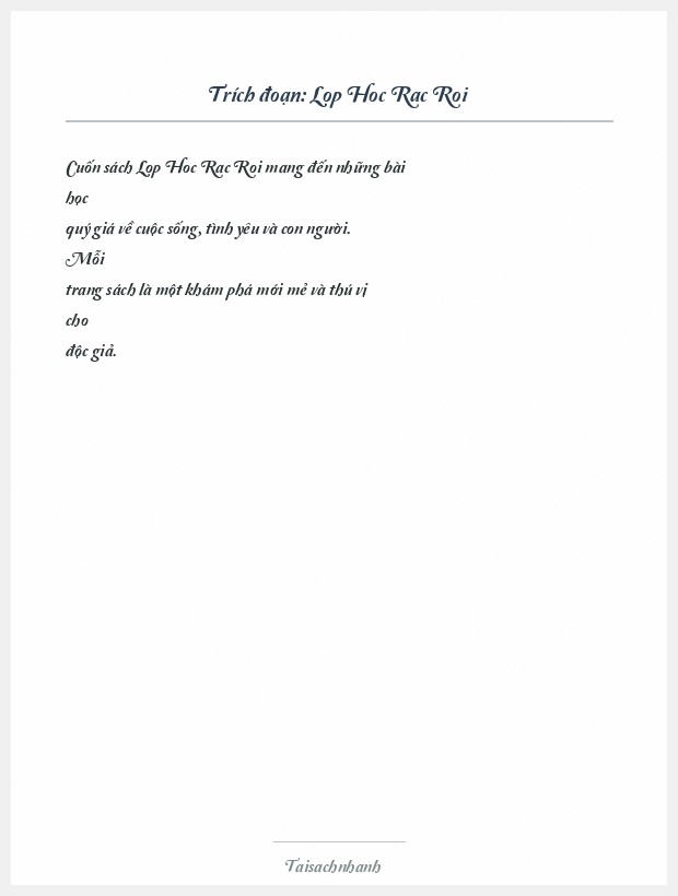 Trích đoạn Lop Hoc Rac Roi