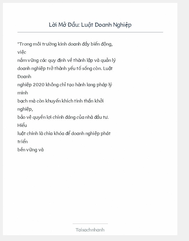 Trích đoạn Luật Doanh Nghiệp