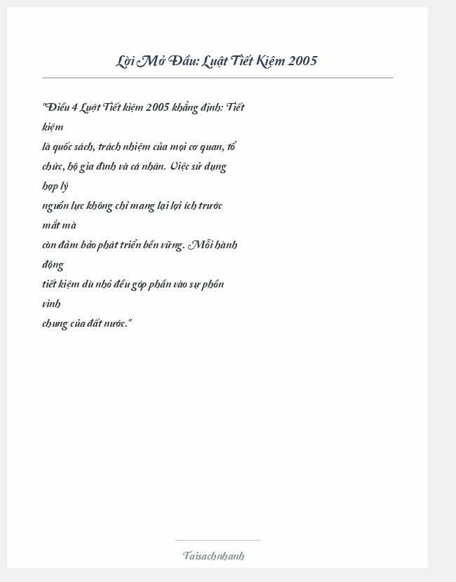 Trích đoạn Luật Tiết Kiệm 2005