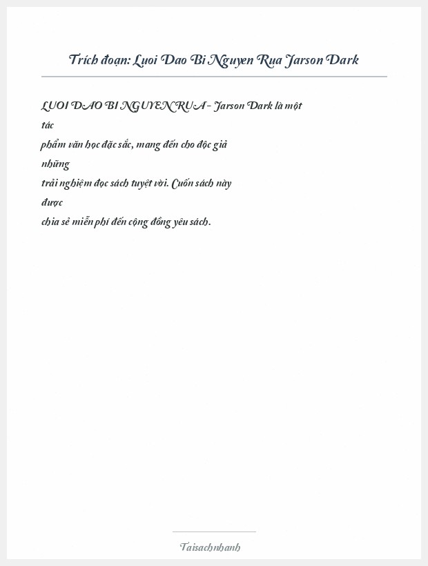 Trích đoạn Luoi Dao Bi Nguyen Rua Jarson Dark